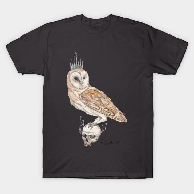 Prince of Selene (Tyto alba) T-Shirt by JJacobs